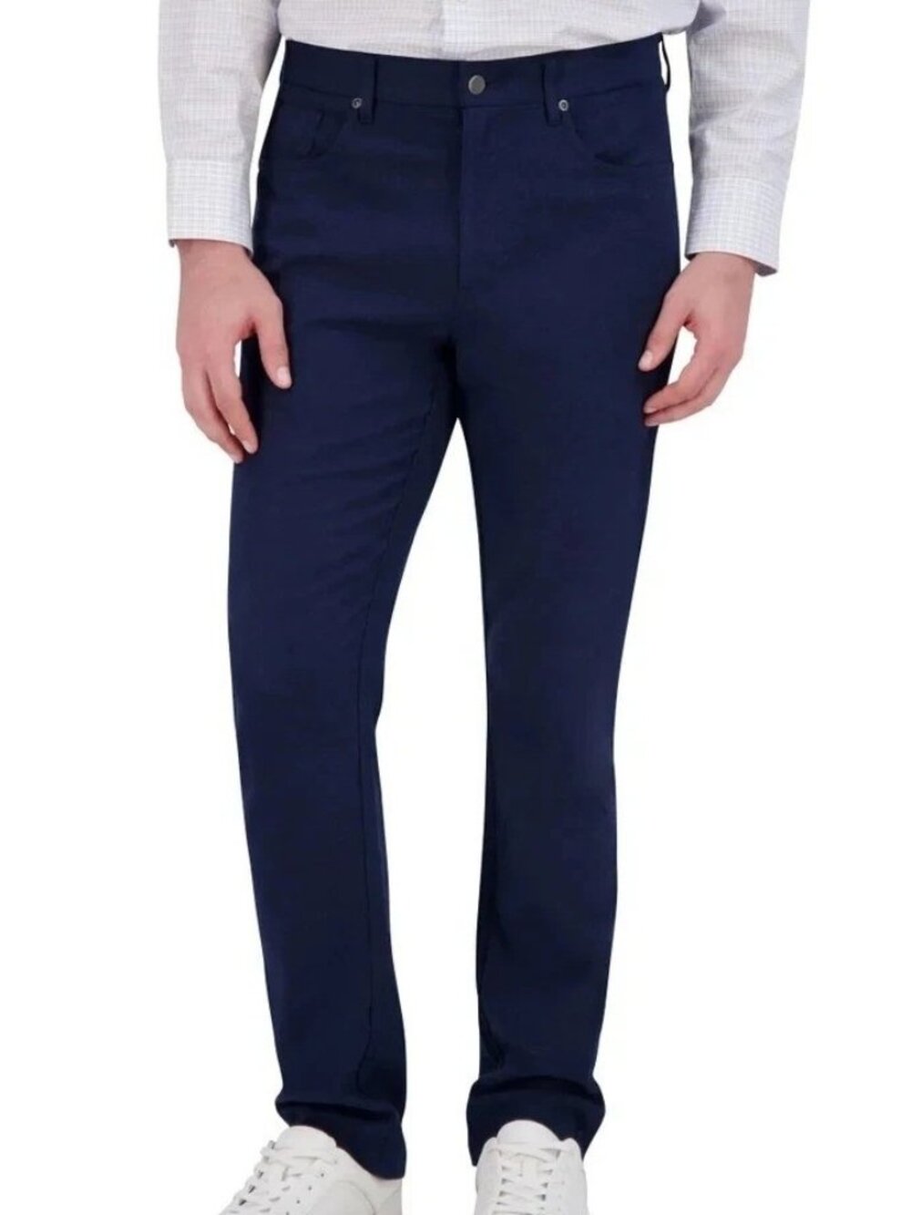 NWT Kirkland Signature Men's 30x30 Brushed 5-Pocket Stretch Pants Navy